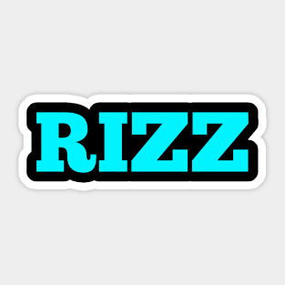 Rizz Winter Light Blue Sticker